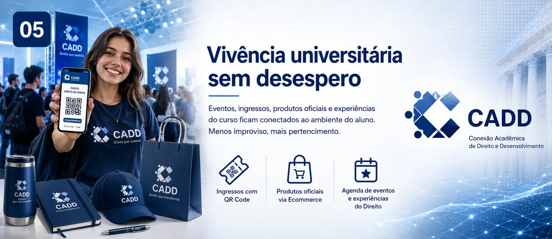 Eventos, ingressos e produtos oficiais do Centro Academico de Direito